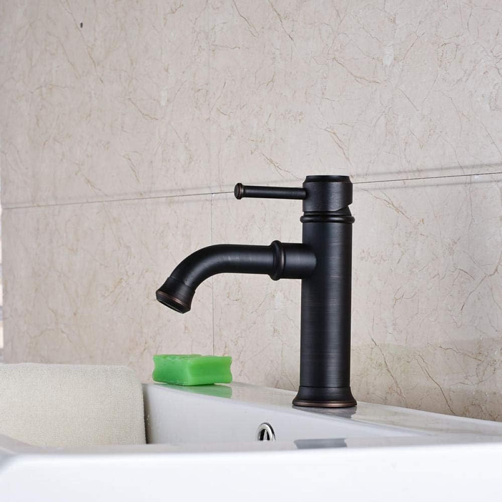 WANDOM Grifos de lavabo de baño de bronce frotado con aceite, montados