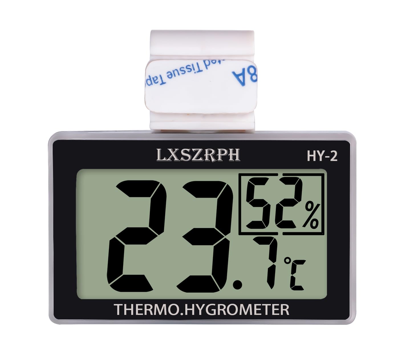 Digital Reptile Thermometer Hygrometer, Temperature Humidity Meter Gauge Reptile Tanks, Terrariums, Vivariums Black LXSZRPH (1pack)