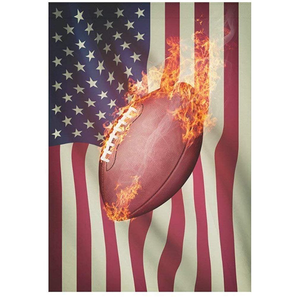 Amazon Com Starowas American Football Fire Garden Flag Outdoor
