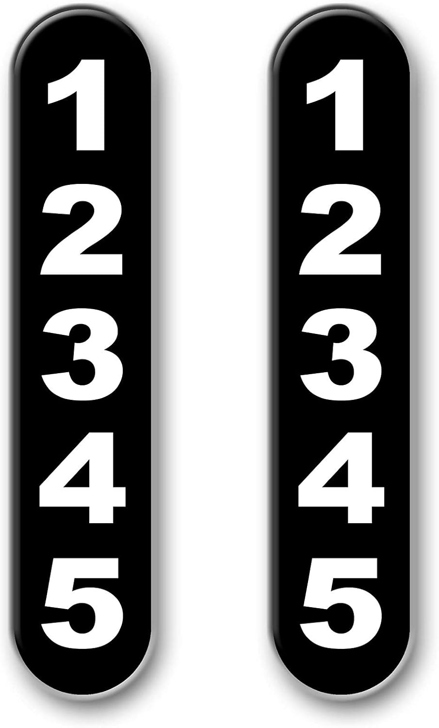2 Highly Reflective Mailbox Address Plaques … (Black)