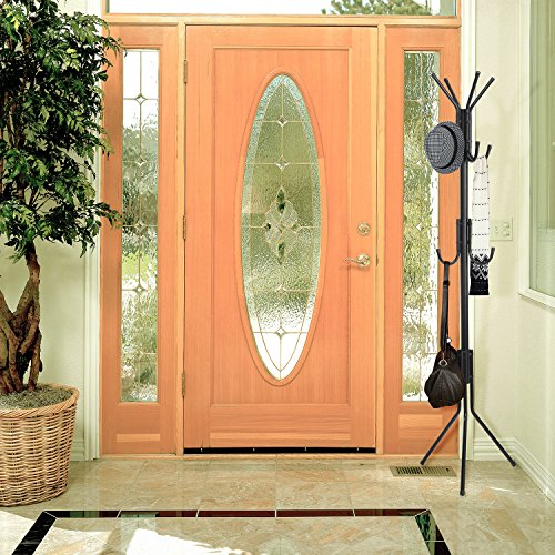 MaidMAX Standing Coat Rack for Entryway and Hallway, 68.7 Inches High, 11 Hooks, Metal, Black - Thumbnail 4