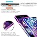 LeYi Compatible for iPhone SE Case (2016), iPhone 5S Case, iPhone 5 Case with 2pcs Tempered Glass Screen Protector for Girls Women, Cute Glitter Liquid Clear Protective Case for iPhone 5, Purple/Blue
