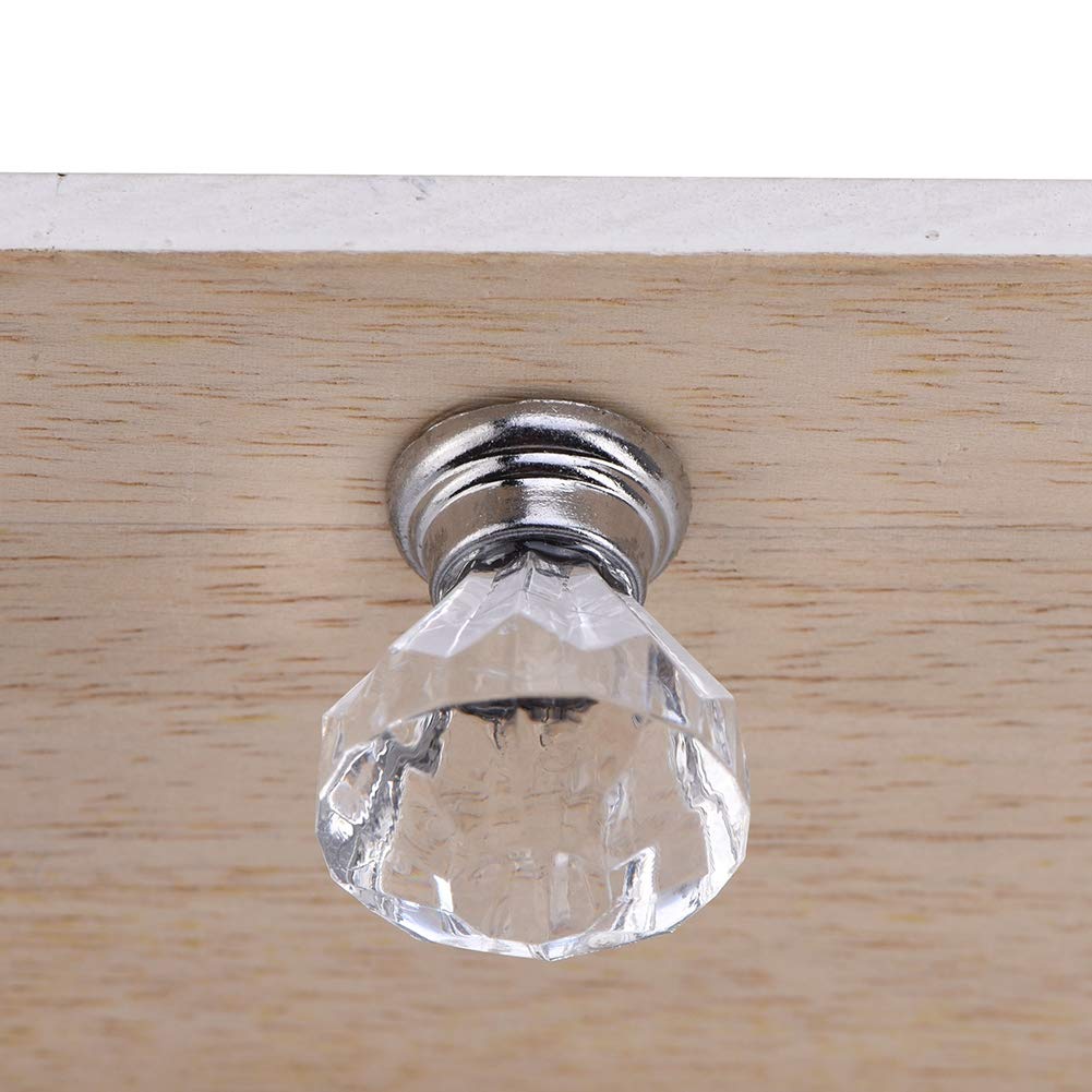 Nueva manija de cristal del cajón manijas de vidrio transparentes