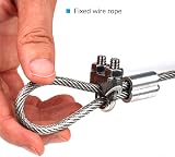 YEYIT M4 Wire Rope Clamp 10 Pcs Stainless Steel U-Shape Cable Clip 4mm view 4