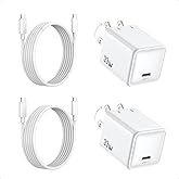 Fast Charging for iPhone 17/16 Charger,PD PPS 33W GaN USBC Charger Block Foldable Plug Compact Type-C Wall Charge Adapter 6FT USB-C Cable for Apple iPhone 17 Pro Max Series,iPad Pro/Air/Mini