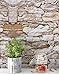 3D Stone Wallpaper Peel and Stick Wallpaper PVC Self-Adhesive Film Removable Wallpaper for Room Decor，17.7