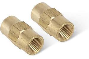 4LIFETIMELINES Brass Brake Line Union, 3/16 (M10x1.0 Inverted), 10/bag