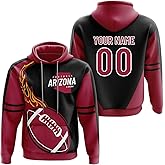 BRAVEJ Men's Custom Football Hoodies Sweatshirts Pullover Shirt Top 3D Print Hooded Apparel Fans Gift Presents S-5XL