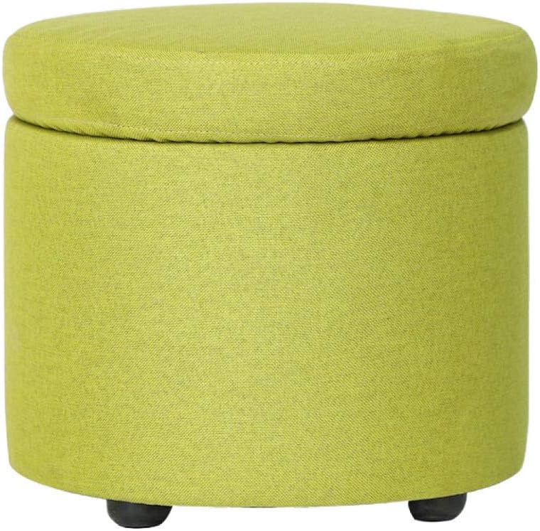 XIAOWEI Taburete otomano tapizado con Tapa extraíble Puf Taburete Puf