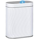 steo spce Automatic Motion Sensor Bathroom Small Trash Can with Lid, 2.6 Gallon Touchless Slim Garbage Can, Smart Waterproof Trash Bin for Bedroom, Restroom, Living Room, Office