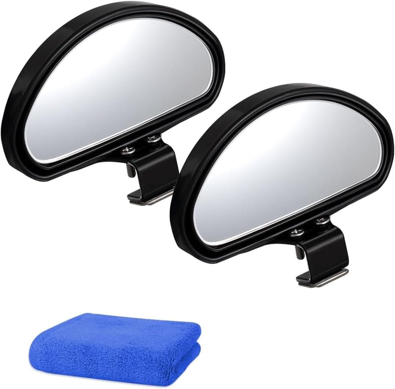 Blind Spot Mirrors, 2PCS Wide Angle Mirror Car Safety Auxiliary Side Mirror with Towel for Car Truck Traffic