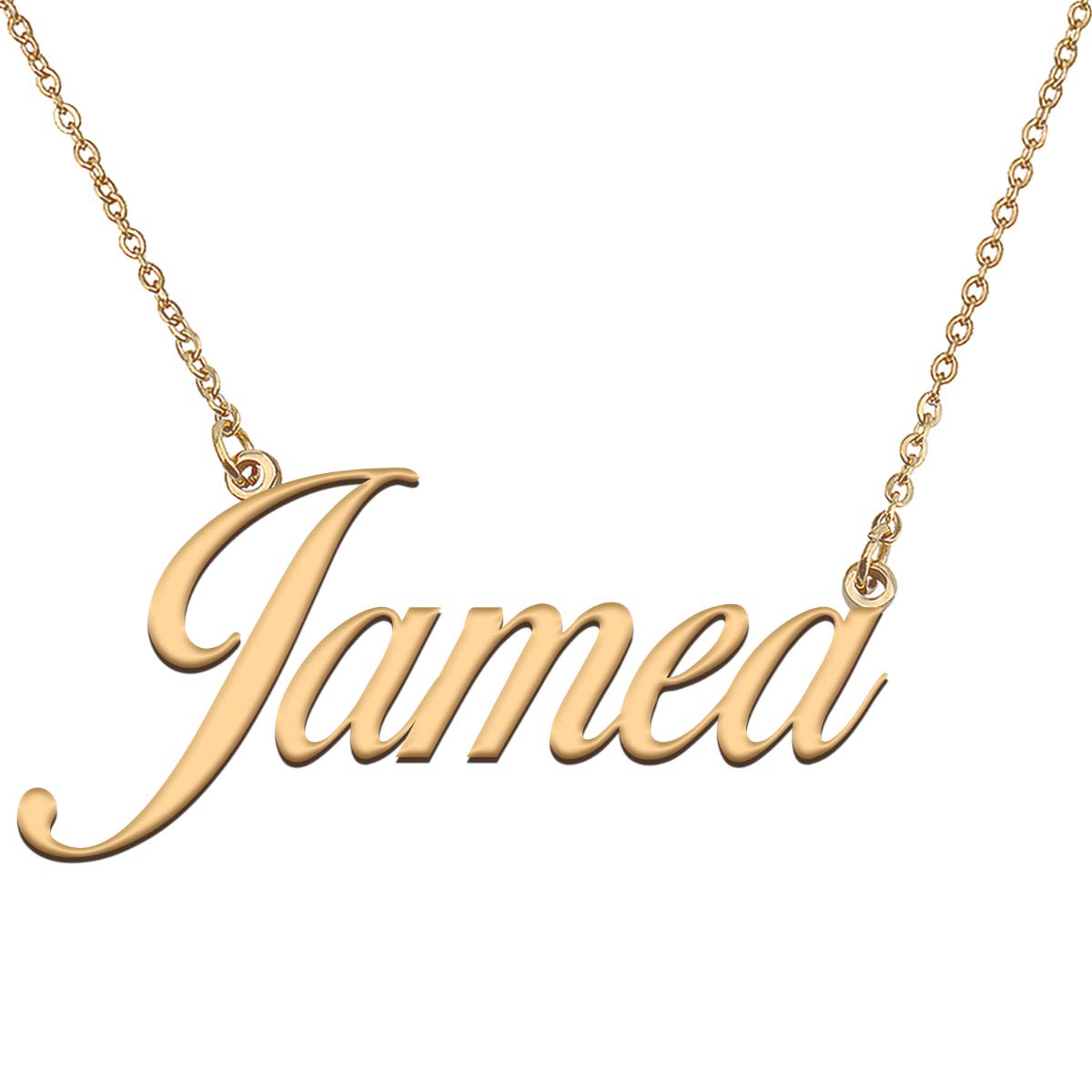 HUAN XUN Customized Custom Simple Any Name Necklace