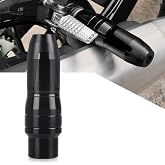 R QIANKONG Universal Motorcycle Exhaust Pipe Protection Anti Falling Bar Frame Sliders Black
