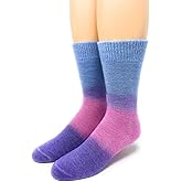 WARRIOR ALPACA SOCKS - Outdoor Alpaca Wool Socks, Terry Lined with Comfort Band Opening For Men And Women (1 PAIR Medium, Pastel Mellow Vibes)