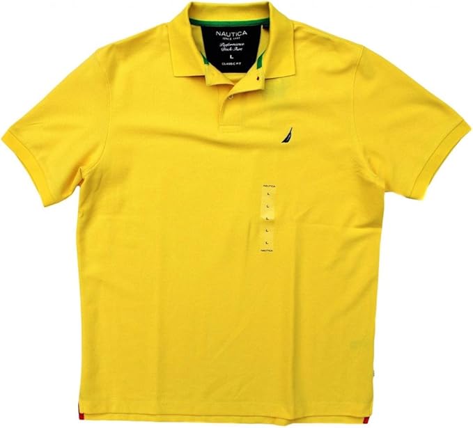 yellow nautica polo shirt