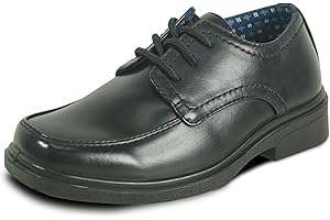 bravo! Boy Classic Slip-on Loafer and Lace-up Oxford William Kid Dress Shoe School Uniform with Removable Insole and Square T