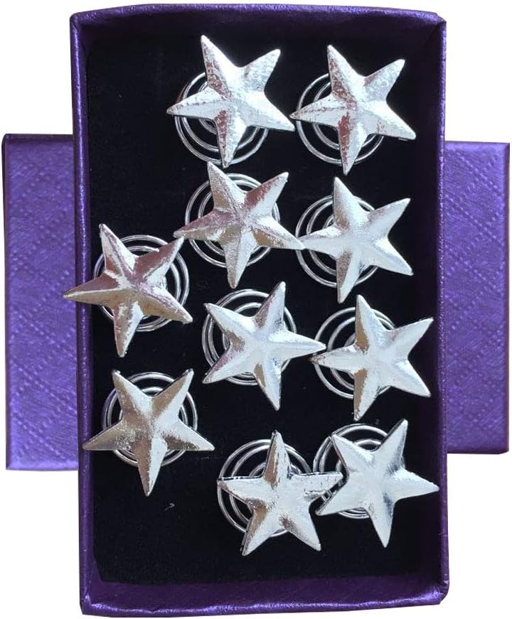 LLAMEVOL Star Hair Spirals Bridal Hair Clips Vingate Star Hair Pins 10 Packs Wedding Party Headpieces for Women and Girls