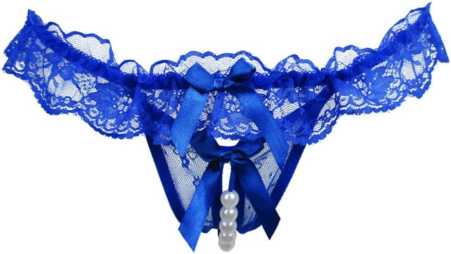 Bestlife Sexyhut Women Sexy G-Strings Pearl Thongs Crotchless Panties for Sex