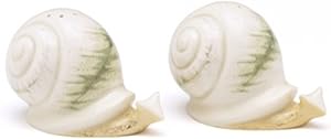 Fine China Snail Salt & Pepper Shaker Set from the Lenox Garden Splendor Collection