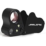 JARLINK 30X 60X Illuminated Jewelers Eye Loupe Magnifier, Foldable Jewelry Magnifier with Bright LED Light for Gems, Jewelry,