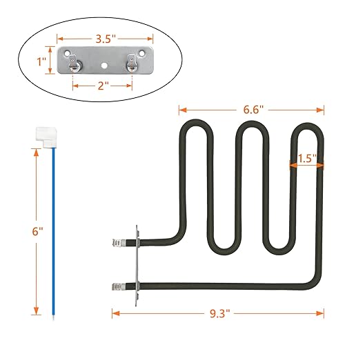 800 Watts Smoker Heating Element Kit Rplacement Part for Masterbuilt and  Char-Broil Digital Electric Smokers,