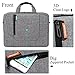BRINCH 15.6 inch Laptop Computer Case Cover Sleeve Shoulder Strap Bag with Side Pockets Handles and Detachable for Laptop/Notebook/Netbook/Chromebook,Colour Light Grey