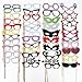KIMILAR 76pcs Newest Photo Booth Props DIY Kit for Wedding Party Reunions Christmas Birthdays Photo booth Dress-up Accessories Costumes with Mustache on a stick, Hats, Glasses, Mouth, Bowler