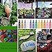Acrylic Paint Pens for Rocks Painting, Glass, Metal, Canvas, Easter Egg, Halloween Pumpkin, Wood, Ceramic, Fabric, Photo Album, DIY Craft Supplies, Acrylic Paint Marker Pens Set of 12 Colors