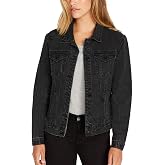 Buffalo David Bitton Womens Rigid Denim Jacket (Grey Moon Wash, X-Small)