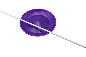 PEHHAH Juggling Spinning Plates with Sticks for Game Toys and Circus Skills Multi-Colors 1 Pack
