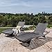 Christopher Knight Home Thira Outdoor Wicker Chaise Lounges with Aluminum Frame, 2-Pcs Set, Mix Mocha