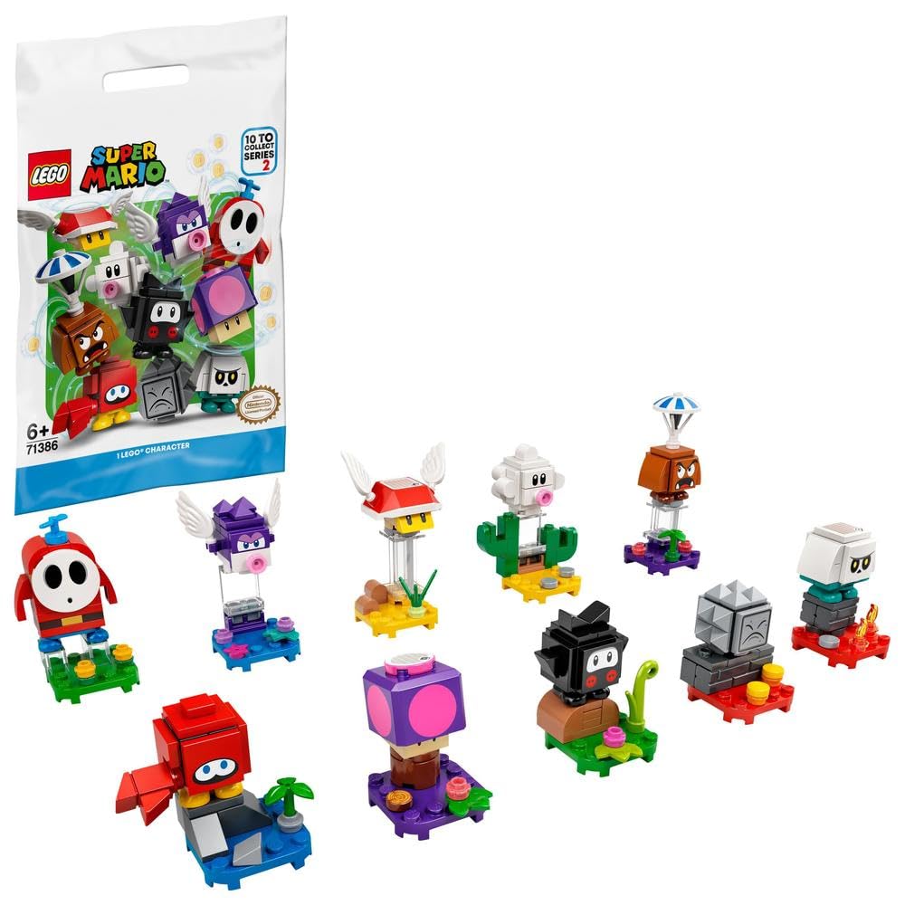 LEGO 71386 Super Mario Character Pack Series 2, Collectible Toy, 1 Unit (Style Picked at Random)
