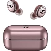 Fone de Ouvido Tranya T6 Bluetooth V5.2 – AptX-Adaptive – Qualcomm CVC TM 8.0 – Tempo de reprodução 34H (Rosa ouro)