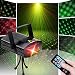 LED Disco DJ Party Laser Lights, Sibaok Mini Auto Flash 7 RG Color Stage Strobe Lights Sound Activated for Parties Room Show Birthday Party Wedding Dance Lighting with Remote Control, Black