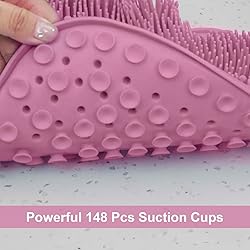 BESKAR Shower Foot Scrubber Mat with Non-Slip