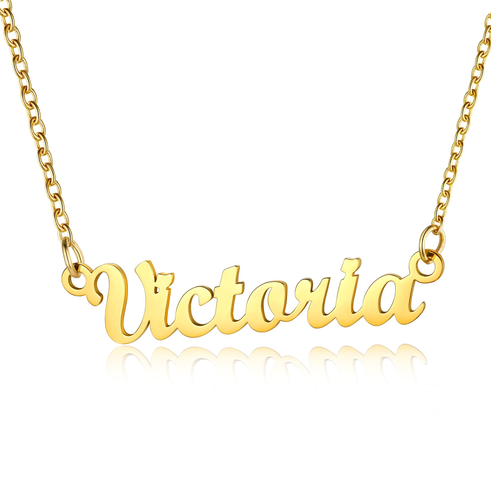 U7 Pendant Necklace Ladies Name Victoria Custom Necklaces — image 1