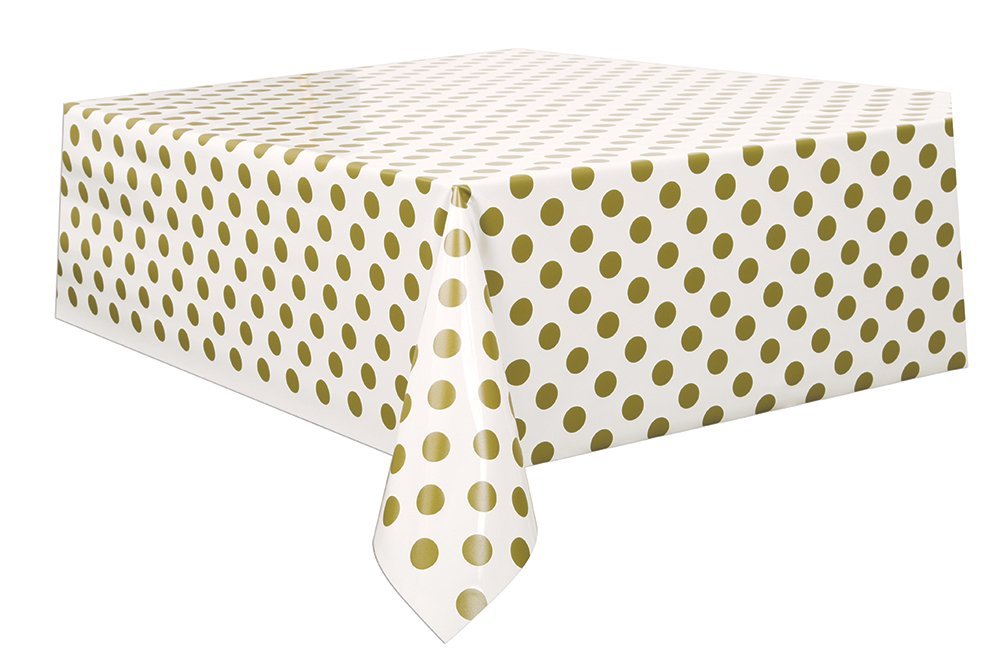 Best pink and gold polka dot table runner