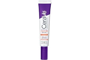 CeraVe Vitamin C Serum with Hyaluronic Acid, Ceramides & Vitamin B5, Skin Renewing 10% Pure Vitamin C Serum for Face, Reduces
