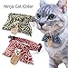 Necoichi Ninja Cat Collar (Red)