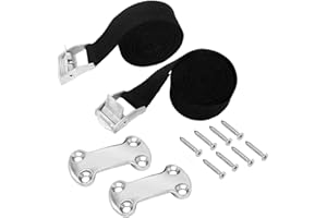 TIRIFER Universal Cooler Tie-Down Strap Kit, Tie Down Kit Cooler Straps, Cam Buckle Lashing Strap Compatible with YETI Coolers, RTIC Coolers