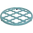 Lattice Design Kitchen Trivet For Hot Pans (Turquoise), By Home Basics, Trivets For Hot Dishes Decorative | With Non-Skid Feet | Large Trivet