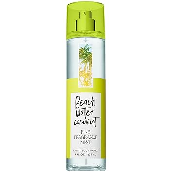 Bath And Body Works Beach Water Coconut Fine Fragrance Mist 8 Fluid Ounce