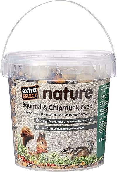 Extra Select Squirrel & Chipmunk Feed In Bucket 1ltr