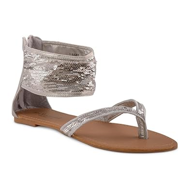 ankle strap flat sandals uk