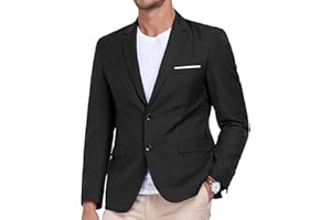 YOTSAISPRING Men's Casual Suit Blazer Tux Separates Jacket Slim Fit 2 Button Lightweight Men Suits Sport Coats for Wedding Prom Party
