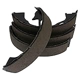 TRQ Rear Parking Brake Shoe Set Compatible with
