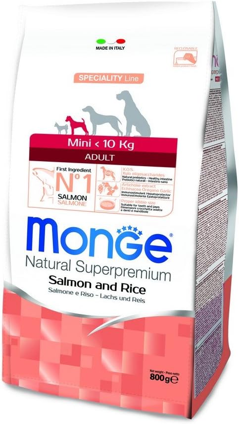 Super premium adult mini salmon-rice 800g, 800 g (Pack of 1)