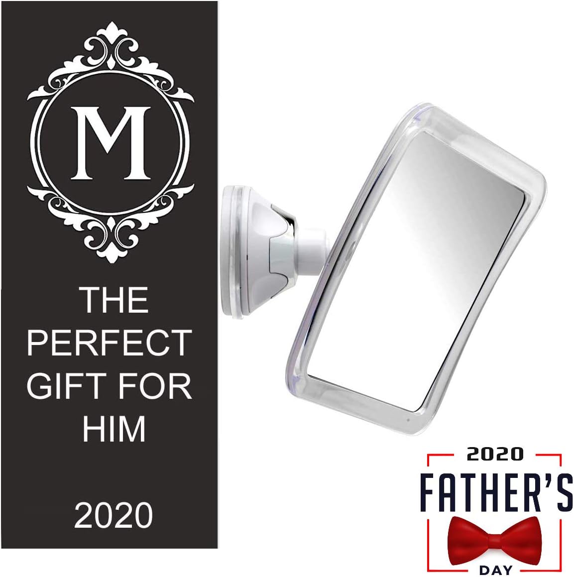 Mirrorvana Fogless Shower Mirror for Fog Free Shaving with Upgraded Suction-Cup, Shatterproof Surface and 360° Swivel, 6.3 x 6.3 Inch : Beauty