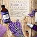 Crème Dingenue Essential Lavender Oil with Dropper – All Natural Sleep Aroma Therapy, Relaxing Bath, & Massage 4 oz.