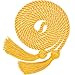 TecUnite Graduation Cords Honor 2025 Polyester Yarn Decorative Garland Twist Ties with Tassels for Bachelor Gown Graduation(Gold)